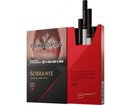 Купить Сигареты Собрание Блекс (Sobranie Blacks) по оптовой цене