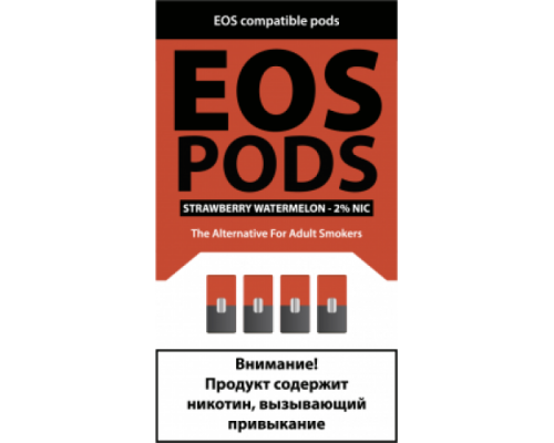 Купить Картриджи EOS Pods Strawberry Watermelon (EOS Клубника Арбуз) по оптовой цене