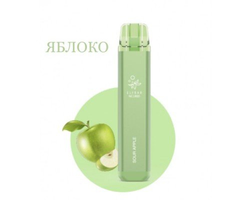 Купить Электронная сигарета Эльф Бар 1800 затяжек Яблоко (Elf Bar NC 1800 Sour Apple) по оптовой цене