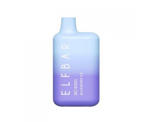 Купить Электронная сигарета Эльф Бар 4000 затяжек Черника Лёд (Elf Bar BC 4000 Blueberry Ice) по оптовой цене